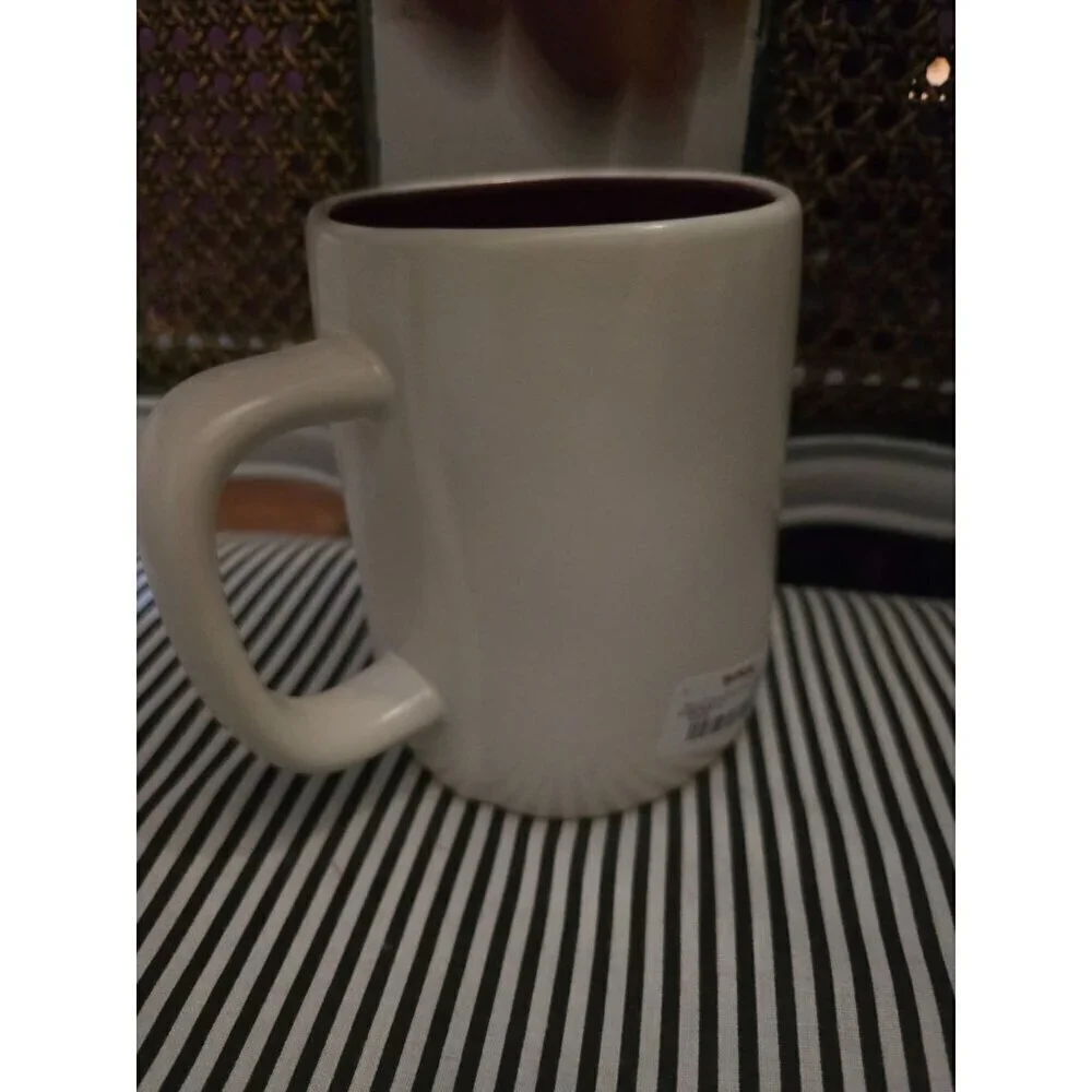 NWT Rae Dunn Snuggle Season Coffee Mug Red Interior Fall Tea